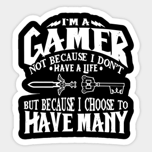 I'm A Gamer Sticker